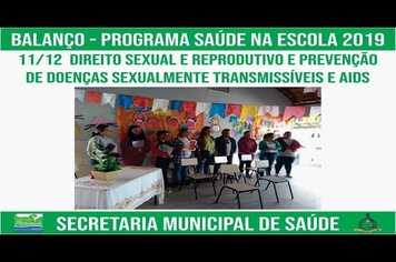 Foto - SAÚDE NA ESCOLA - BALANÇO 2019